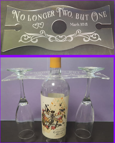 No Longer Two but One Wine Caddy Design by ONE Designs DESIGN ONLY