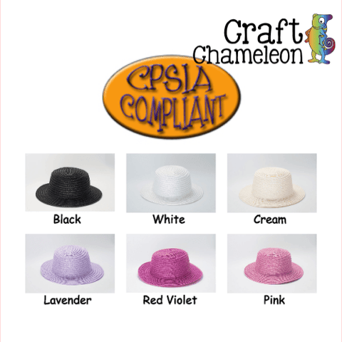 Set of 5 ~ Mini Woven Hats - CraftChameleon