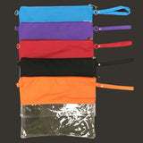 Wristlet Stadium Concert Blank Bag with Zipper, Shoulder or Wrist Strap