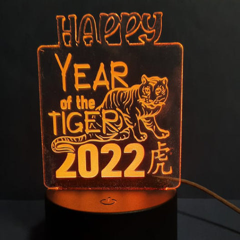 Year of the Tiger Etch/Engrave Digital Design