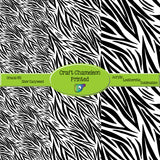 Zebra Print Multiple Sizes ~ Leon's Pattern ~ Vinyl, Leatherette, HTV, Acrylic, Sublimation