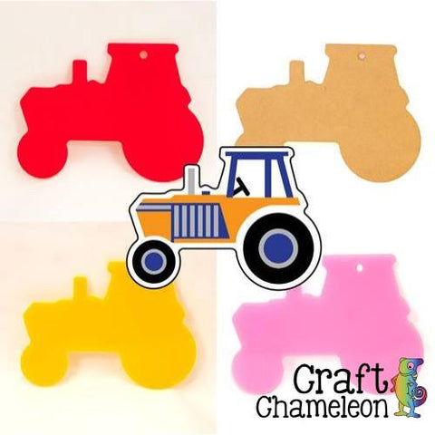 Acrylic Tractor - CraftChameleon
 - 1