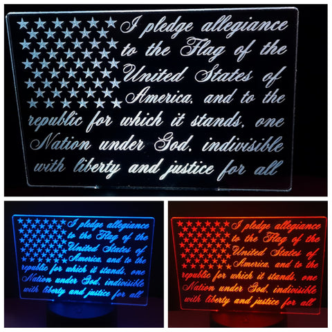 Pledge of Allegiance Light Base Design by ONE Designs DESIGN ONLY