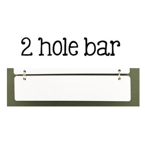 Personalizable Blank Acrylic Home Decor Sign Set with Seaonal Symbols - Clear Acrylic Rectangle Bar 2 Hole - Black Acrylic Rectangle Bar 2 Hole - White Acrylic Rectangle Bar 2 Hole