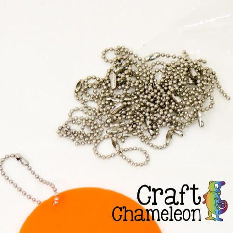 Set of 25 ~ 4" Ball Chains with Connector - CraftChameleon
