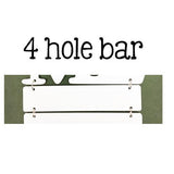 Blank acrylic spacer bar for word art
