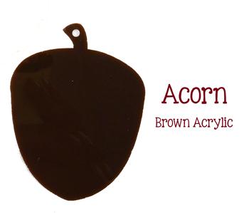 Acorn Acrylic Blank Shape ~ Multiple Sizes - CraftChameleon