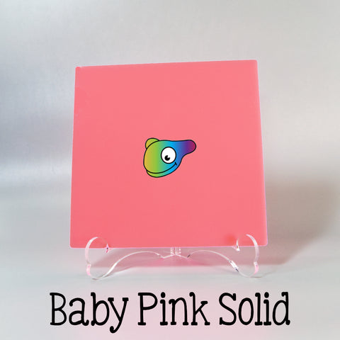 Baby Pink Solid Color Acrylic Sheets ~ Multiple Sizes