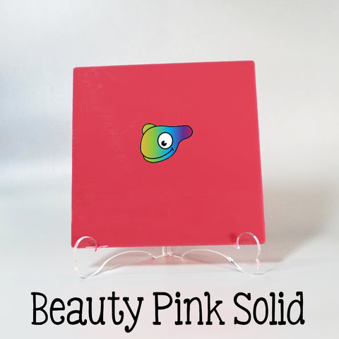 Beauty Pink Solid Color Acrylic Sheets ~ Multiple Sizes