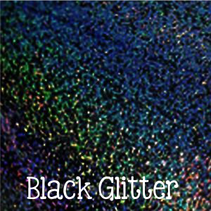 Fantasy Film 12 x12 Sheets Adhesive Vinyl - Black Glitter
