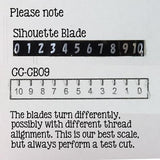 CB09 Blade Holder Starter Kit/ Blades /Spacers Silhouette Print n Cut Numbers Strip - CraftChameleon