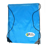 Poly Drawstring Bag - Pull String Backpack - Bright Blue