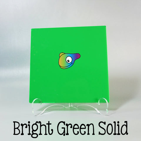 Bright Green Solid Color Acrylic Sheets ~ Multiple Sizes