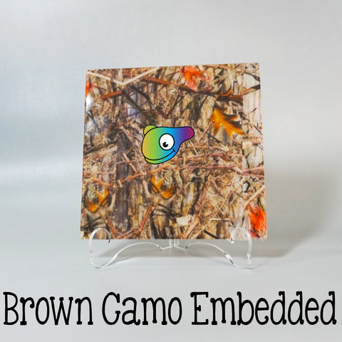 Brown Camo Embedded Acrylic Sheets ~ Multiple Sizes