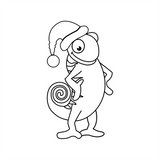 Craft Chameleon Santa Leon Acrylic Blank Shape