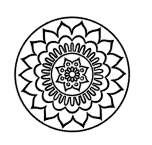 Round Mandala Design Only