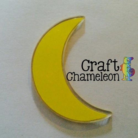 Crescent Moon Acrylic Shape - CraftChameleon
 - 1