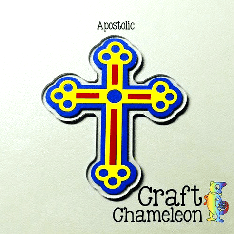 Set of 5 ~ 1" Cross Acrylic Shape - CraftChameleon
 - 1