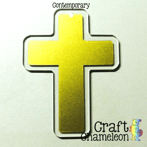 Set of 5 ~ 3" Cross Acrylic Shape - CraftChameleon
 - 1