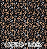 Crosses ~ Leon's Pattern ~ Vinyl, Leatherette, HTV, Acrylic, Sublimation