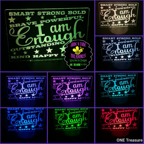 I am Enough Light Base Design by ONE Designs DESIGN ONLY