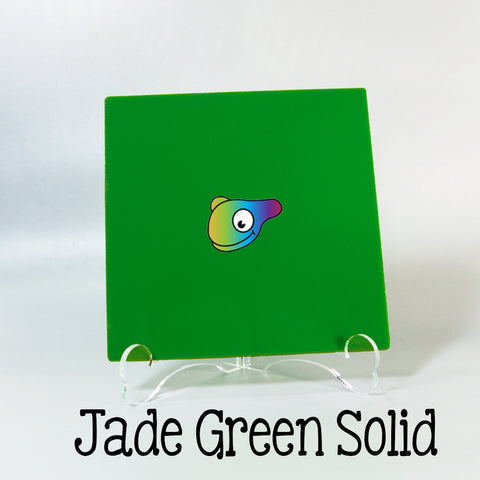 Jade Green Solid Color Acrylic Sheets ~ Multiple Sizes