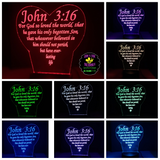 John 3:16 Heart Light Base Design by ONE Designs DESIGN ONLY