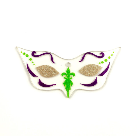 Acrylic Shape Mardi Gras Mask - CraftChameleon
 - 1