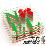 Set of 4 ~ Blank Coasters with Clear Bumpers - CraftChameleon
 - 2