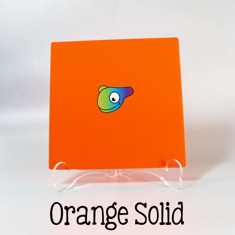 Orange Solid Color Acrylic Sheets ~ Multiple Sizes