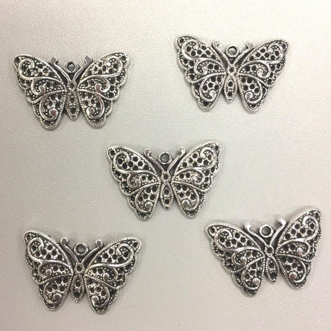 Filagree Butterfly Charms