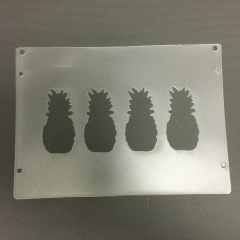 Pineapple 3 inch Plastic Template for Etching - CraftChameleon