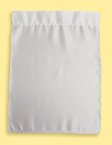 White Polyester Garden Blank Flag 12" x 16"  - Set of 5