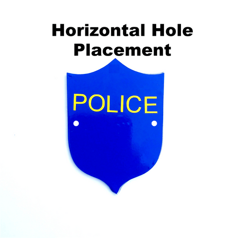 1.5" Acrylic Police Badge TWO HOLES Shape - CraftChameleon
 - 1