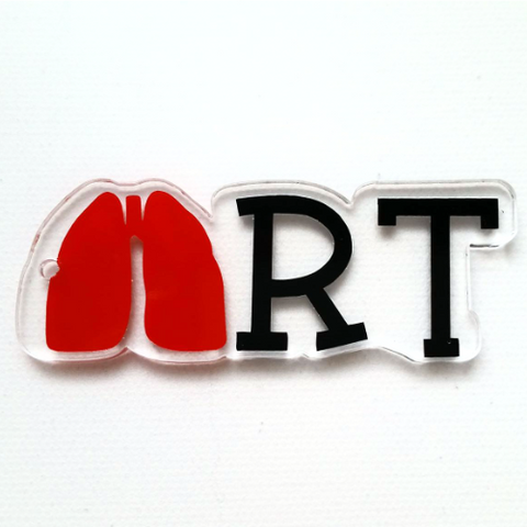 RT (Respiratory Therapist) Word Art Shaped Acrylic