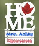 Home sign acrylic blank with bars for personalization