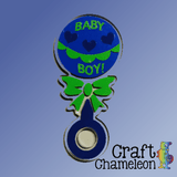 Baby Rattle Acrylic Shape - CraftChameleon
 - 1