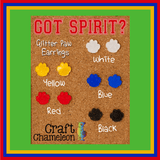 Got Spirit? Glitter Paw Print Acrylic Post Earrings - CraftChameleon
 - 1