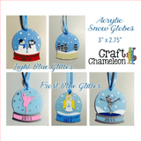 Snow Globe Acrylic Shape - CraftChameleon
 - 1