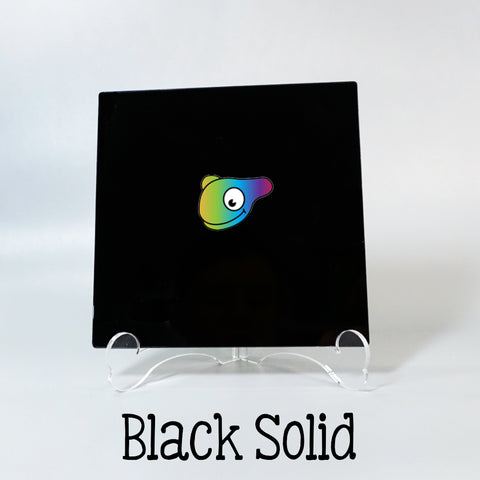 Black Solid Color Acrylic Sheets ~ Multiple Sizes