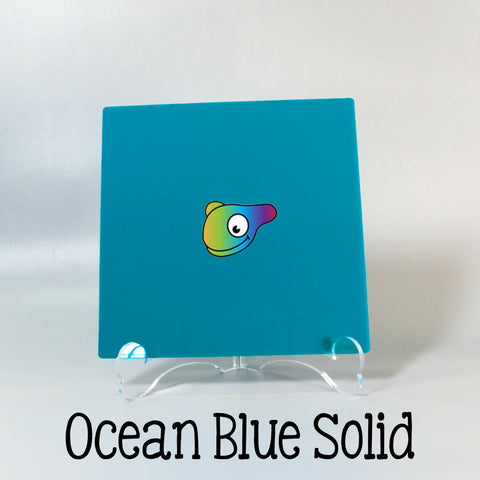 Ocean Blue Solid Color Acrylic Sheets ~ Multiple Sizes