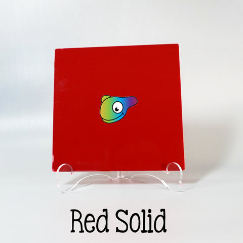 Red Solid Color Acrylic Sheets ~ Multiple Sizes