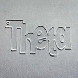 Greek Alphabet Acrylic Blanks Word Art - Clear / Theta