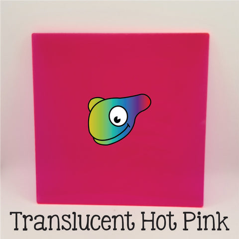 Translucent Hot Pink Acrylic Sheets ~ Multiple Sizes