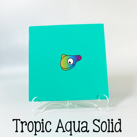 Tropic Aqua Solid Color Acrylic Sheets ~ Multiple Sizes