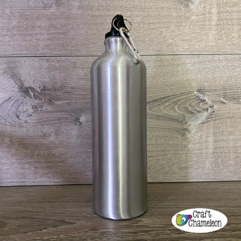 25 Ounce Aluminum Water Bottle Sublimation Blank - Silver or White