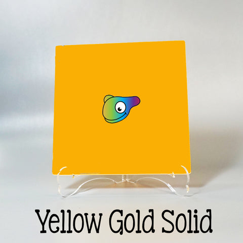 Yellow Gold Solid Color Acrylic Sheets ~ Multiple Sizes