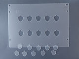 Acorn Plastic Template for Etching ~ Multiple Size Acorns
