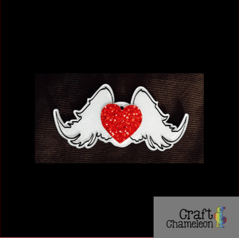 Set of 10 ~ Angel Wings Acrylic Charm Shape for Bracelet Necklace Earrings - CraftChameleon