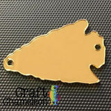 Set of 5 ~ Gold Mirror Acrylic Arrowhead 2 Hole for bracelets - CraftChameleon
 - 1